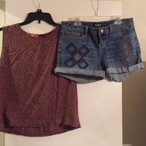 Allen B Hippie Shorts with vintage tank ✌🏼